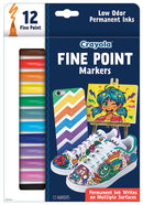 Sp- Marker Crayola Fine Point Asstd Pk12