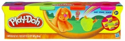 CLAY PLAY-DOH 4 TUB SET NEW COLOURS ASST 4OZ