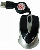 Sp- Mouse Shintaro Mini Optical USB Blk Retract Cord