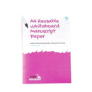 A4 Reusable Whiteboard Manuscript Notebook – 8 Pages