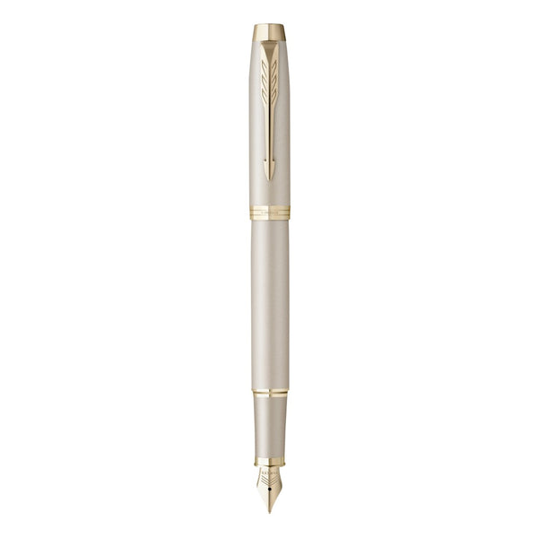 PEN PARKER IM MONOCHROME FP MED NIB CHAMPAGNE