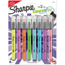 Sp- Highlighter Sharpie Clearview Slim Asst Pk8