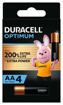 Battery Duracell Optimum Aa Alkaline 4pk