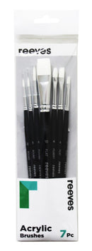 PAINT BRUSH SET REEVES SHORT HANDLE SET 7
