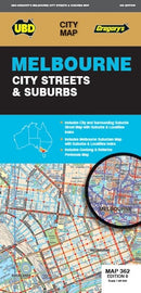MAP UBD/GRE MELBOURNE CITY STREETS & SUBURBS 362 8TH ED