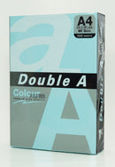 COPY PAPER DOUBLE A A4 80GSM PASTEL COLOUR OCEAN BLUE PK 500