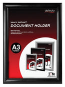 Document Holder Deflecto A3 Wall Mount Black