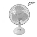 Desk Fan Nero 23cm White