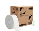 Toilet Paper Roll Livi Essentials 200m Mini Jumbo Embossed 2ply (BX12)