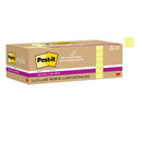NOTES SUPER STICKY POST-IT 76X76 654R-12SSCY RECYCLED YELLOW 12 PADS