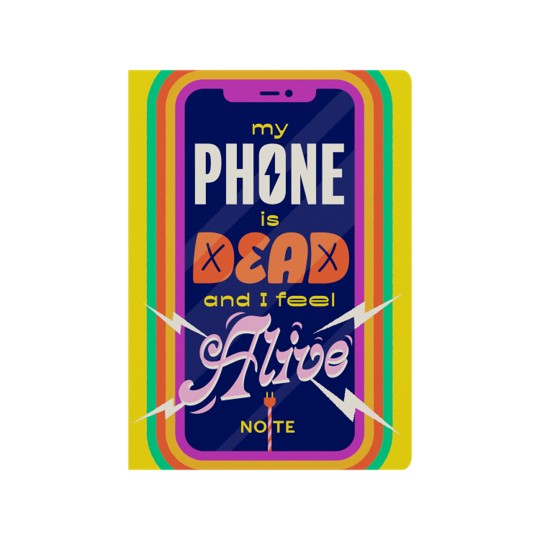 NOTEBOOK INSPIRATIONAL TYPE A5 E-IT15R.PH RECYCLED PHONE