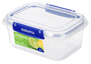 FOOD CONTAINER SISTEMA 1L KLIP IT PLUS ULTRA RECTANGLE CLEAR/BLUE
