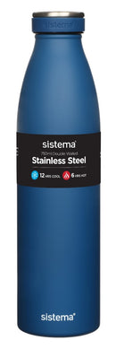 Sp- Drink Bottle Sistema 750ml Stainless Steel Asst Colours