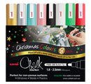 Marker Chalk Uniball Pwe5m Christmas Colours Wlt8