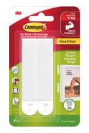 Picture Hanging Strips Command 17217-Es 9kg White Pk4
