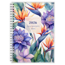 Diary 2026 Upward Busy Women'S A5 4404 Wire-O Wtv Bird Of Paradise