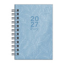 Diary 2027 Upward Fashion A7 5436-Blu H/C Wire-O Wtv Blue Sky