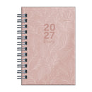 Diary 2027 Upward Fashion A7 5436-Pnk H/C Wire-O Wtv Lavender