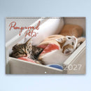 Calendar 2027 Easy2c 337x240mm Wiro Pampurred Pets