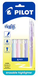Sp - Pen Pilot Frixion Asst Light Soft Card Of 4 Blue Pink Violet Yellow (PK6)