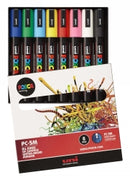 MARKER UNI POSCA PC5M BULLET ASST COLOURS BX8