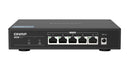 QNAP QSW-1105-5T 5 Port Gigabit Switch, Supports up to 2.5Gbe Connectivity, Plug and play