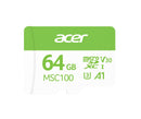 Acer MSC100-64GB microSD Express Read & Write Speed up to 100 MB/s & 30MB/s BL.9BWWA.336