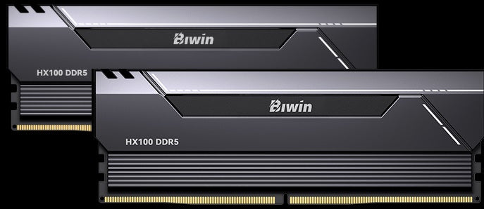 BIWIN DDR5 Memory HX100 Heatsink 6000mhz 32kits (16GB*2) CL34 Black Black Opal (Gaming) BXH53260HX1-D34DB
