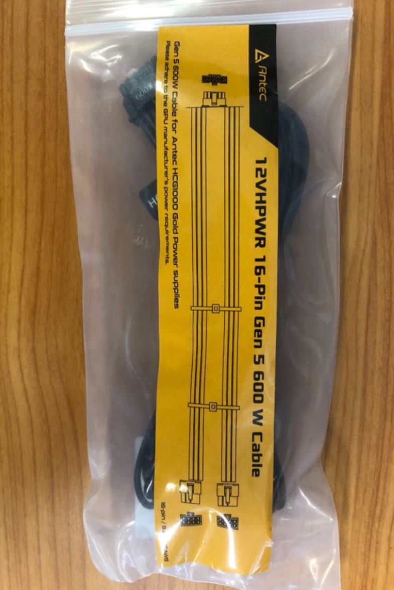 (LSAntec 600W PCIe 5.0 12VHPWR Type-4 PSU Power Cable. FULLY COMPATIBLE with 4090xx for Antec HCG-1000 PSU