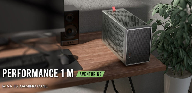 Antec Performance 1 M Aventurine Green. Mini-ITX  USB 3.1 Type-C, PCI-E Riser Cable included Compact Performance Case (LS)