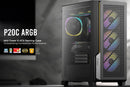 Antec P20C ARGB, ATX, E-ATX, High Airflow, USB-C, Cable management, 4x HDD/SSD , 375mm GPU, 170mm CPU, 3x ARGB PWM 12CM,Fan Control, Case (LS)