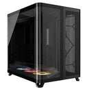 Corsair AIR 5400 RS-R ARGB Mid-Tower ATX Case - Black, Triple-Chamber, 360mm Rad Support, Glass Panels, USB-C, ATX/E-ATX, 2x SSD, 1x HDD