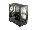 MSI MAG PANO M110R - Black, Mini Tower, 270° Panoramic Glass, Micro-ATX/Mini-ITX, 3x ARGB Fans, 360mm Radiator, 410mm GPU, USB-C, 5 Expansion Slots
