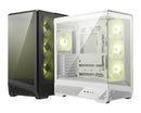 MSI MAG PANO 130R PZ -WHITE – ATX/mATX/ITX, 400mm GPU, 165mm CPU, 7 slots, 6×120mm, 360 rad top/side, 2×USB-A, 1×USB-C 20Gbps, 460×232×490mm, 8.37kg