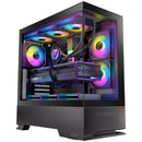OKINOS Aqua 6 Infinity - Black, Mid Tower, ATX/Micro-ATX/ITX, 270° TG, USB-C 10Gbps, 3× ARGB PWM Fans, 360mm Rad, 435mm GPU