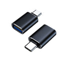 8Ware USB-A female to USB-C Male OTG Adapter For Laptop, Wall Chargers,Phone Black