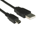 8Ware USB 2.0 Cable 1m A Male to Mini B Black (Pack of 10)