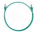 8ware CAT6 Ultra Thin Slim Cable 20m - Green Color Premium RJ45 Ethernet Network LAN UTP Patch Cord 26AWG for Data