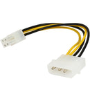 Astrotek Internal Power Molex Cable 25cm - 4 pins Male to EPS 8 pins Female 12V Motherboard Power Supply Adapter Converter