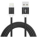 Astrotek 1m USB Lightning Data Sync Charger Black Cable for iPhone X 9 8 7S 7 Plus 6S 6 Plus 5 5S iPad Air Mini iPod