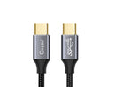 Oxhorn USB 3.1 Type C to Type C Gen2 Cable 1m 10Gbps 20v 5A 4K@60Hz E-marker Chip compatible with USB 3.0 2.0 1.1 & 1.0 DP Alt Mode Black