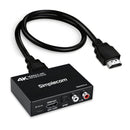 Simplecom CM423v4 HDMI 2.0 Audio Extractor Dual-Mode with ARC/eARC Optical SPDIF 2RCA 3.5mm Stereo 4K@60Hz