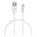 Verbatim Charge & Sync Lightning Cable 50cm - White--Lightning to USB A