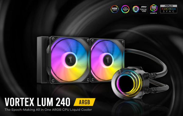 Antec Vortex Lum 240 ARGB The Epoch-Making All in One ARGB CPU Liquid Cooler