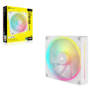 Corsair iCUE LINK LX140 RGB 140mm PWM Single Fan Expansion - White, STATIC PRESSURE Flow Type, 2000 RPM, 84.7 CFM, 36 dBA, 5 Years Warranty
