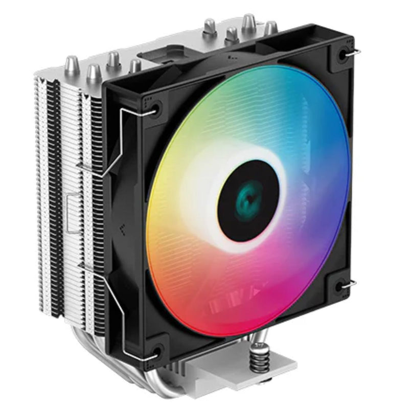 DeepCool AG400 LED CPU Cooler 4 Heat Pipes, 6 Colour LED, 120mm PWM Fan, Intel LGA1851/1700/1200/1151/1150/1155 AMD AM5/AM4