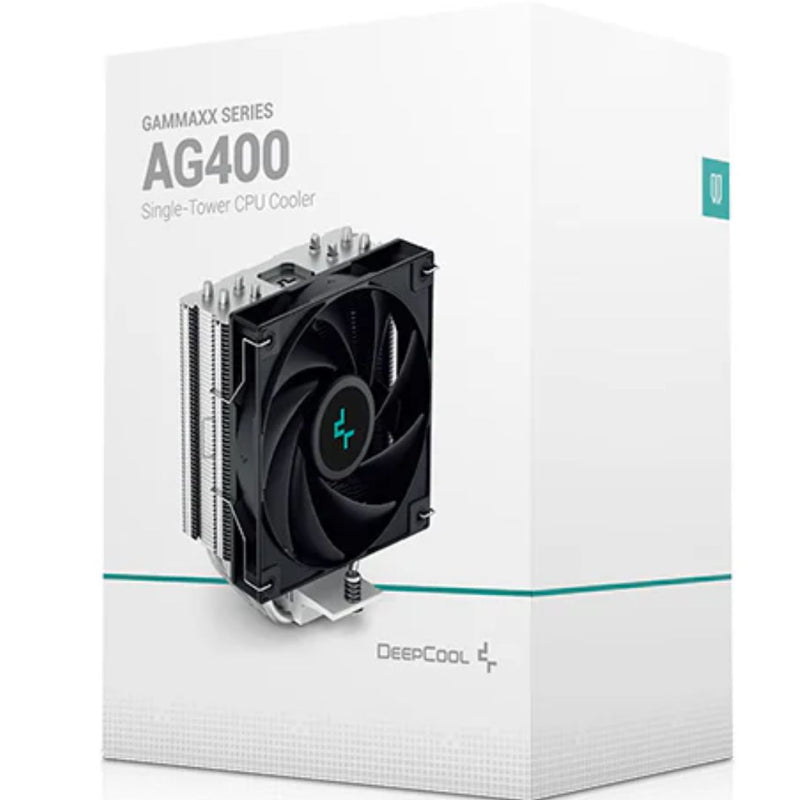 DeepCool AG400 CPU Cooler 4 Heat Pipes, 120mm PWM Fan, Intel LGA1851/1700/1200/1151/1150/1155 AMD AM5/AM4
