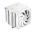 DeepCool AK620 Digital Pro White High Performance Dual Tower CPU Cooler, 6 Copper Heat Pipes, Dual FT12 SE FDB PWM Fan,LGA2066/1851-1155/ AM4/AM5