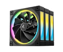 DeepCool FL12R 120mm (3-Pack) Unique Addressable RGB  High Performance Fans,  Low Noise, 4-pin PWM, Fluid Dynamic Bearing