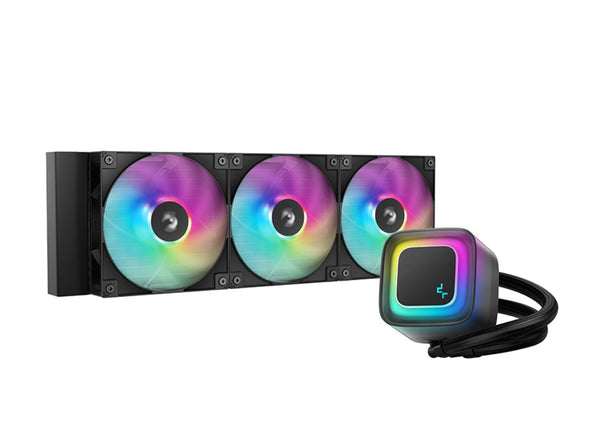 DeepCool LE360 V2 Liquid Cooler 360 mm 6th Gen Pump up to 3400 PWM, Hydro Bearing, IntelLGA1851/1700/1200/1151/1150/1155, AMDAM5/AM4